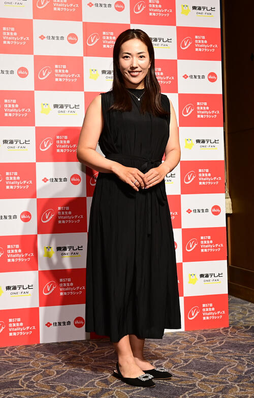 住友生命レディス東海C「前夜祭」　　笠りつ子（撮影・森本幸一）