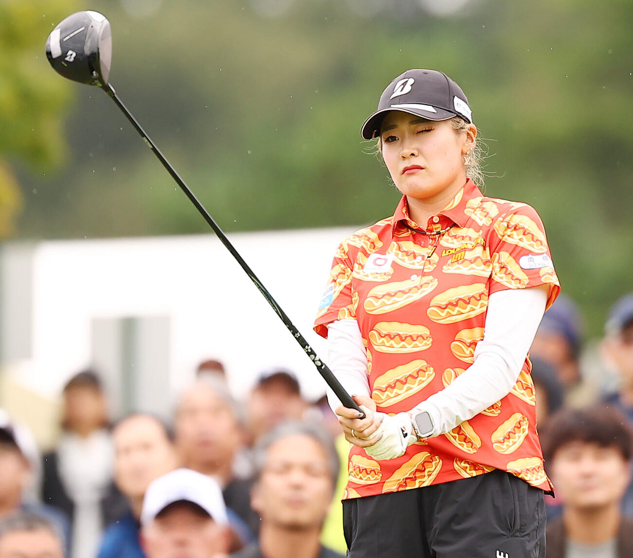 1番、第1打に臨む桑木志帆（撮影・野上伸悟）