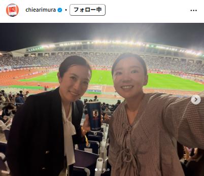 有村智恵のインスタグラムから