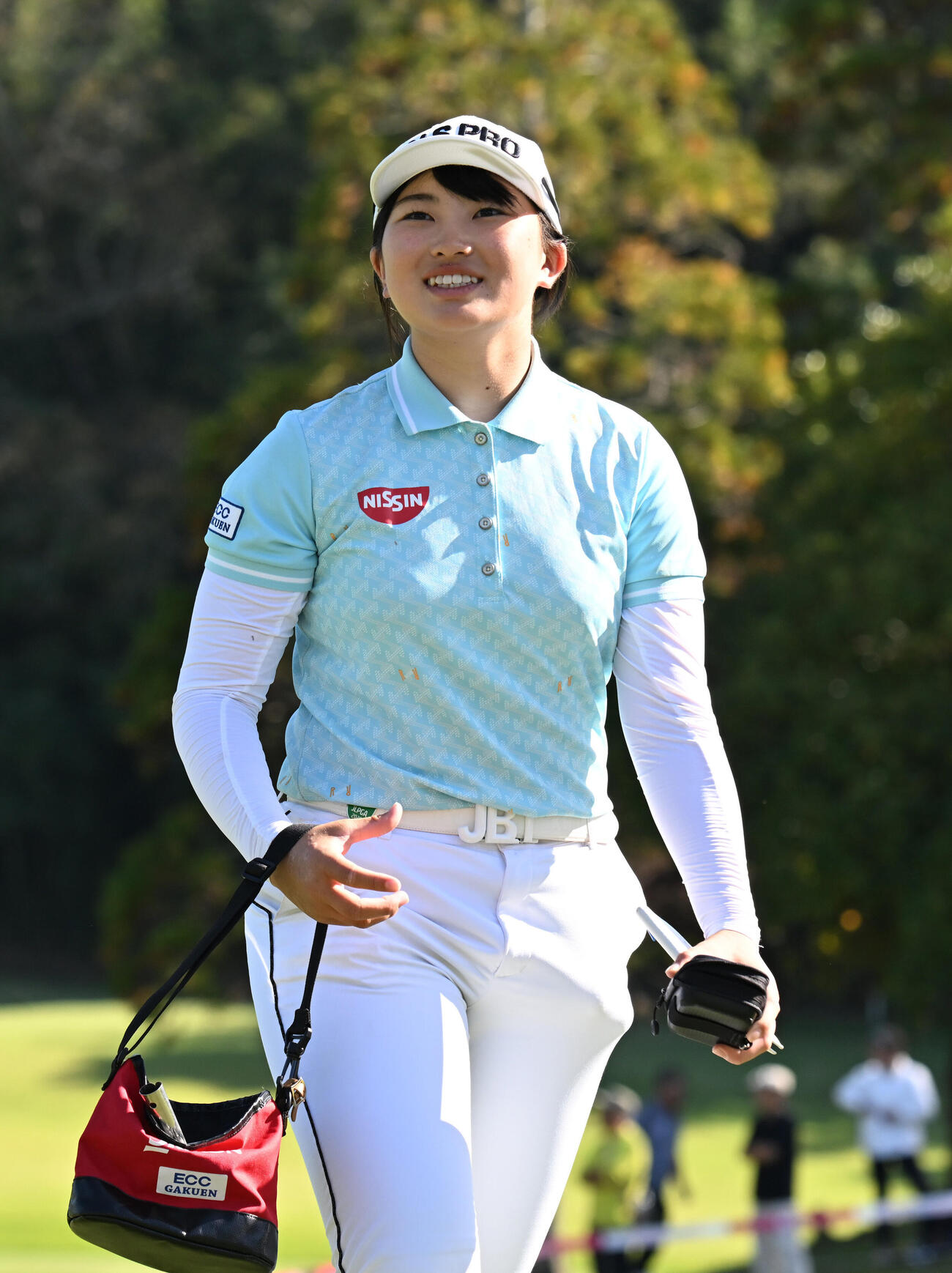 2日目、4アンダーで回った山下萌寧（撮影・和賀正仁）