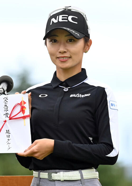 ベストスコア賞を受賞した安田祐香（撮影・石井愛子）