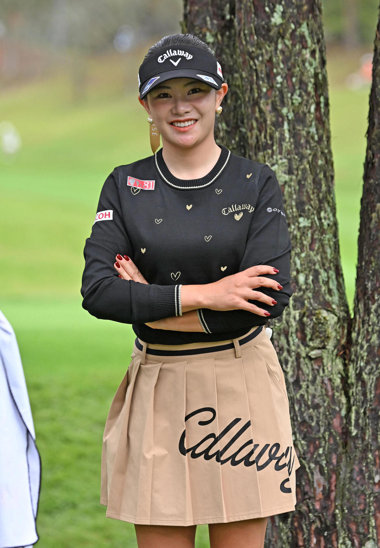 1番を終え笑顔を見せる河本結（撮影・石井愛子）