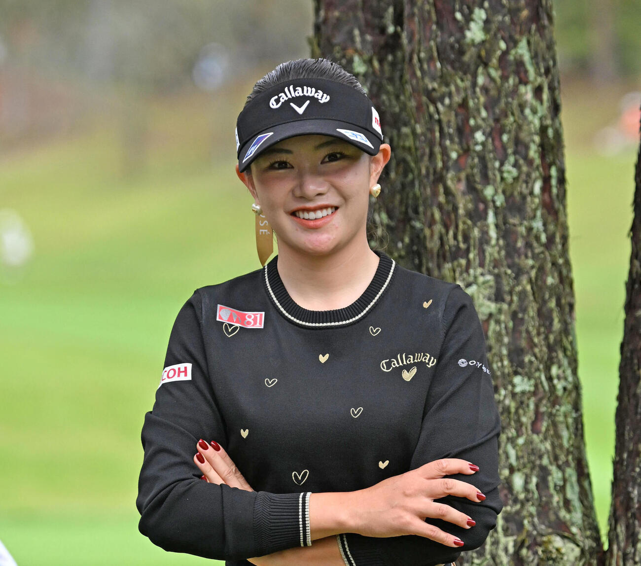 1番を終え笑顔を見せる河本結（撮影・石井愛子）