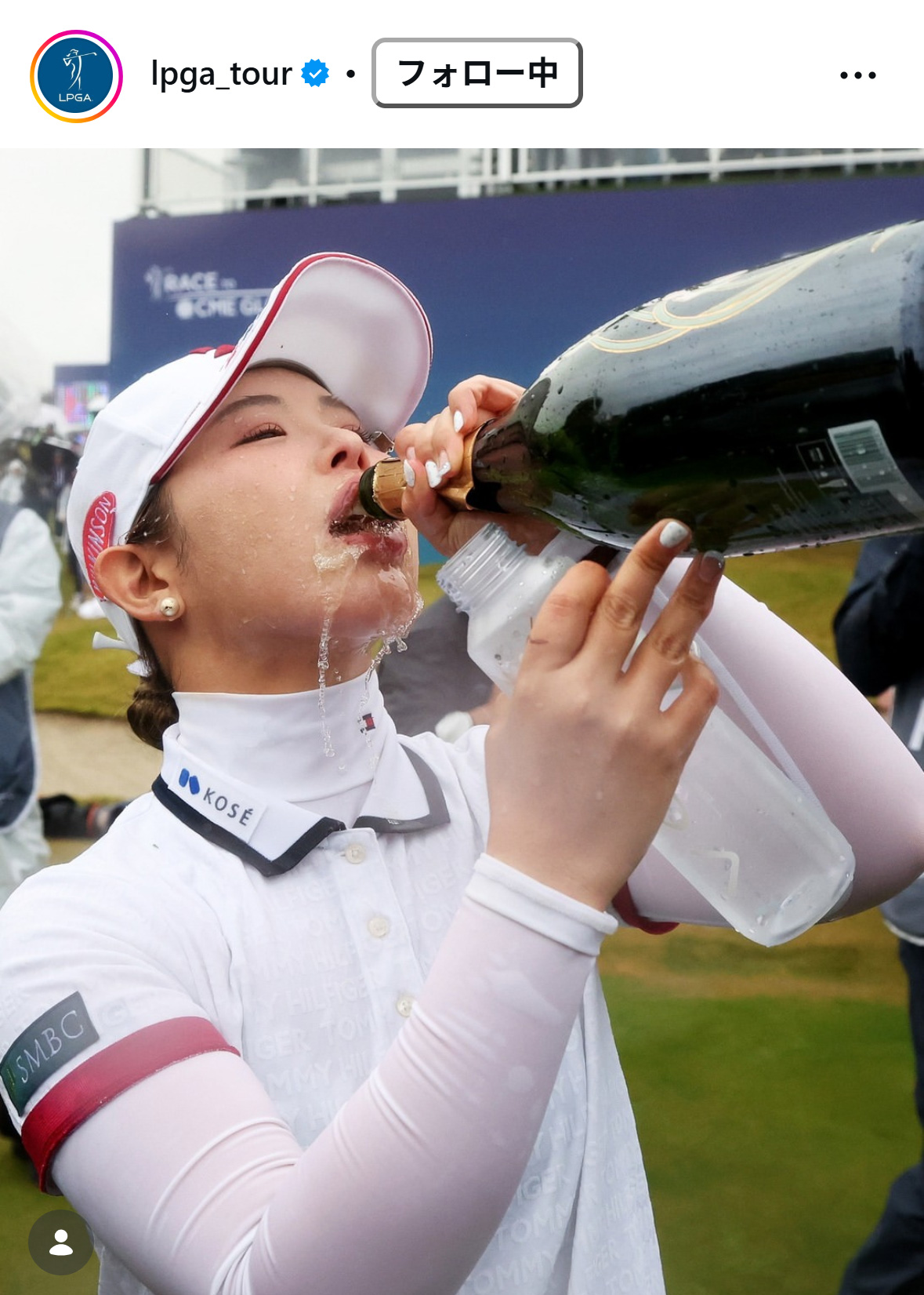 LPGAの日本公式インスタグラムから