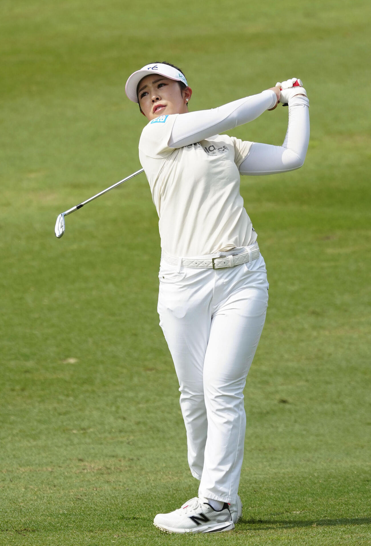第3ラウンド、通算18アンダーで首位の山下美夢有＝クアラルンプール・クラブ（共同）