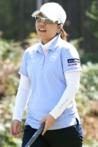 第３ラウンド、１０番でパーをセーブした宮里美香。通算２オーバーで２１位（共同）