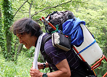 合計２５キロは孫２人分。長距離がかなりこたえた