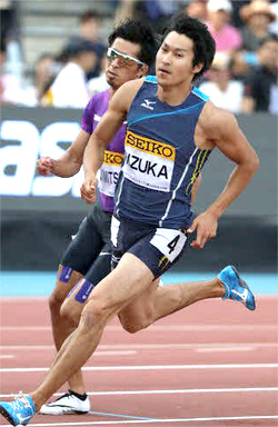 ２００メートルで日本記録更新に挑む飯塚翔太