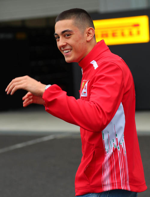 フェラーリアカデミー所属でGP3に参戦中の、ジャン・アレジと後藤久美子の息子のジュリアーノ・アレジも姿を見せた（撮影・宮崎幸一）