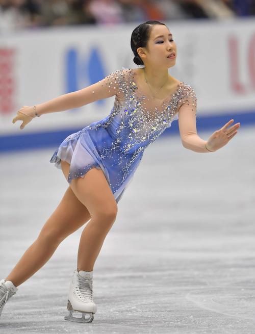 FSで可憐な演技を見せる三原舞依（撮影・上田博志）＝2018年11月10日、広島グリーンアリーナ