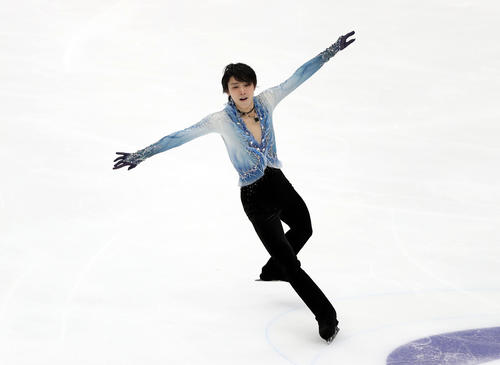 華麗な演技を披露する羽生結弦(撮影・PNP)