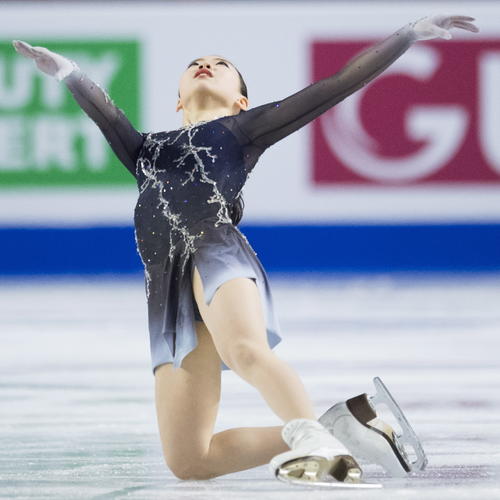 ＧＰファイナル　演技する紀平（ＡＰ）