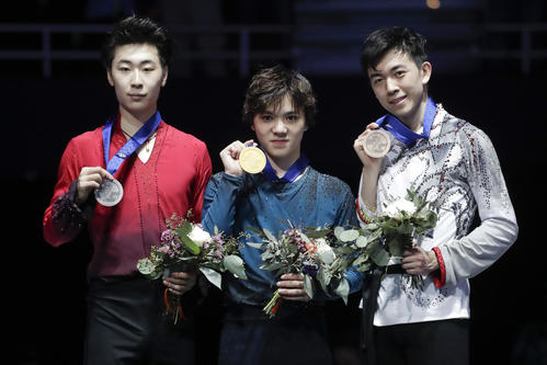 逆転初優勝を飾った宇野昌磨（ＡＰ）