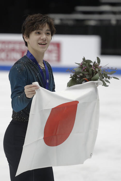 逆転初優勝を飾った宇野昌磨（ＡＰ）