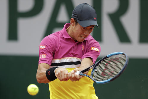 4回戦を突破した錦織圭（AP）