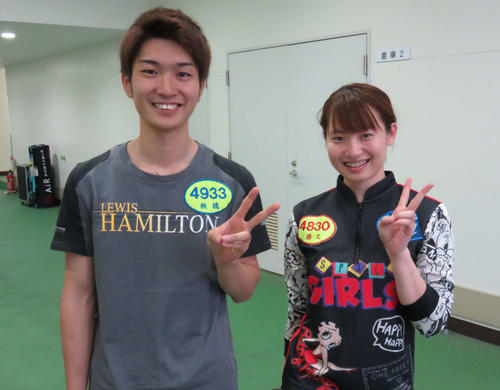 板橋侑我（左）と勝又桜が3日に結婚した