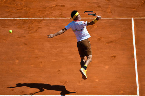 男子シングルス決勝 ナダルと対戦する錦織(撮影・PIKO)