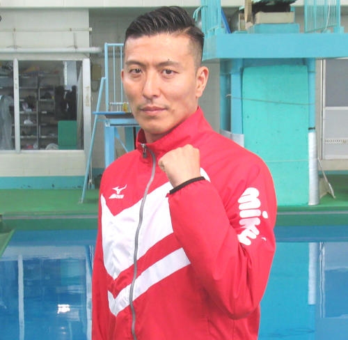 寺内健は世界選手権での活躍を誓った（撮影・益田一弘）