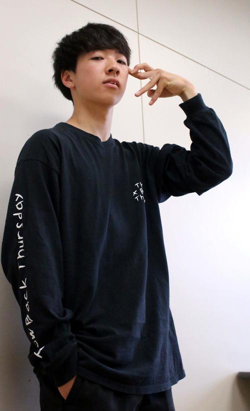 今夏、地元函館での「Red　Bull　BC　One　Japan　Cypher」に出場する「Hokt」こと米沢（撮影・永野高輔）