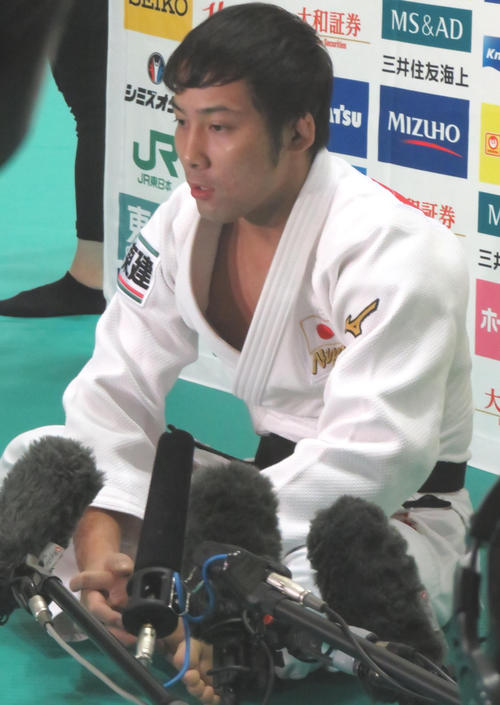 世界選手権への意気込みを語る高藤直寿（撮影・峯岸佑樹）