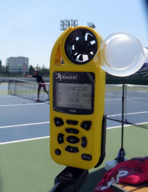 午前11時頃で、すでに気温は33・8度