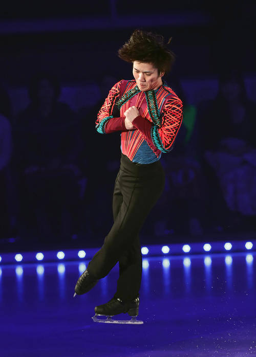 観客を魅了した宇野昌磨の演技（撮影・丹羽敏通）