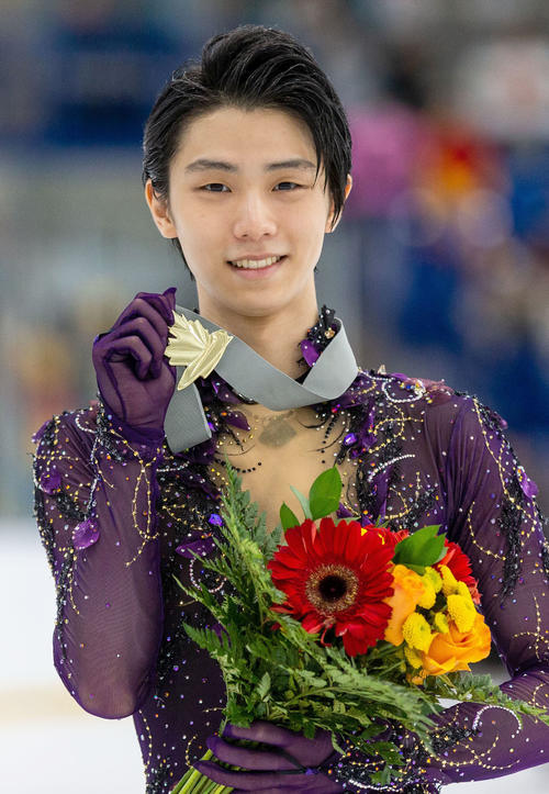 優勝した羽生結弦（共同）