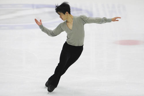 USインターナショナル2019　フリーで演技する山本草太（AP）
