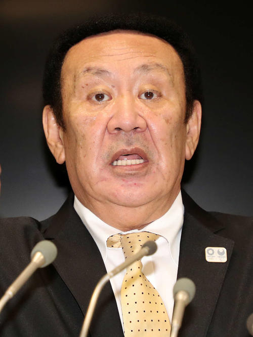 全日本テコンドー協会の金原会長（10月8日、撮影・鈴木正人）