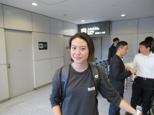 欧州遠征から帰国した大本里佳（撮影・益田一弘）