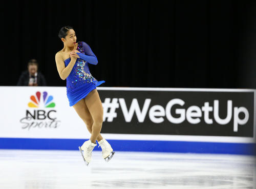 女子フリー 演技する山下真瑚(ロイター)