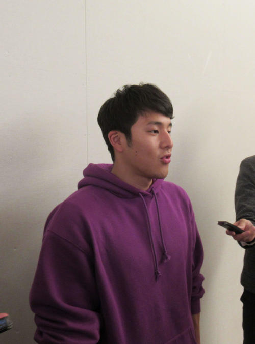 米高地合宿から帰国した瀬戸大也（撮影・益田一弘）