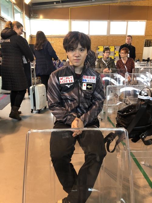 GPフランス杯に臨む宇野昌磨（撮影・松本愛香通信員）