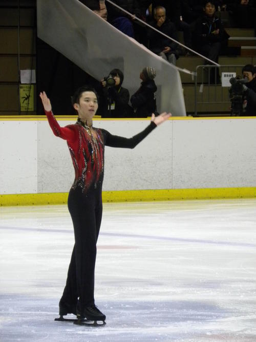 西日本選手権の男子を制した友野一希（撮影・松本航）