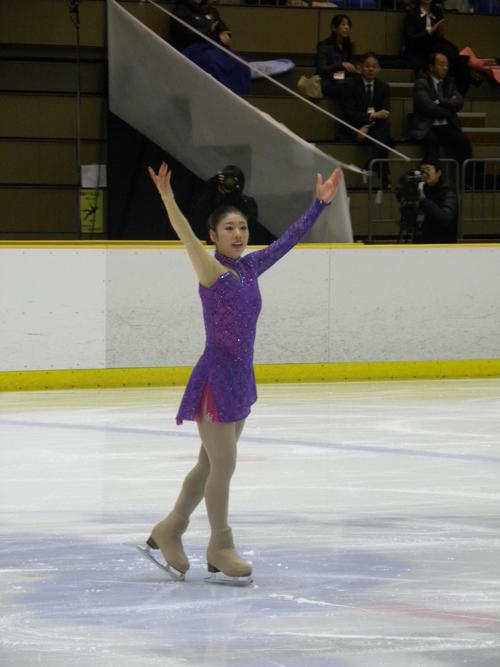 西日本選手権女子フリーに臨んだ細田采花（撮影・松本航）