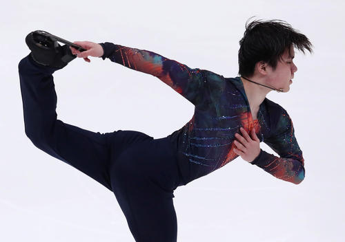 SPの演技をおこなう宇野昌磨（ロイター）