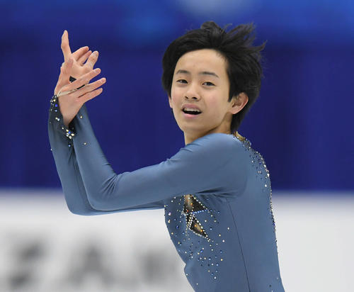 NHK杯　男子SPで演技する島田（撮影・加藤諒）