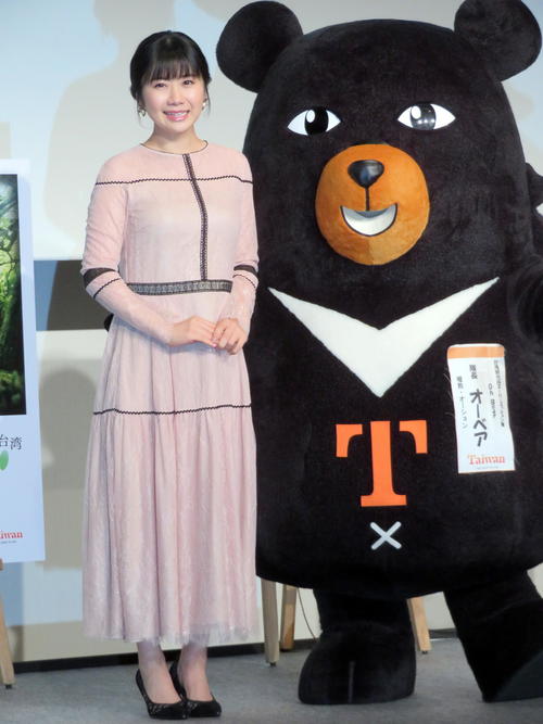 台湾観光キャンペーンイベントに出席した福原愛さん（撮影・三須一紀）