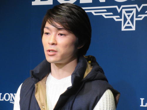内村航平は、時計メーカー「ロンジン」のイベントに参加した（撮影・益田一弘）