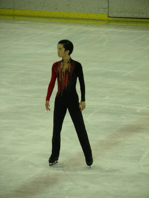 全日本選手権前最後の実戦を終えた友野一希（撮影・松本航）