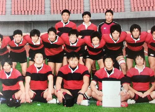 新潟工高時代の稲垣啓太（前列中央）