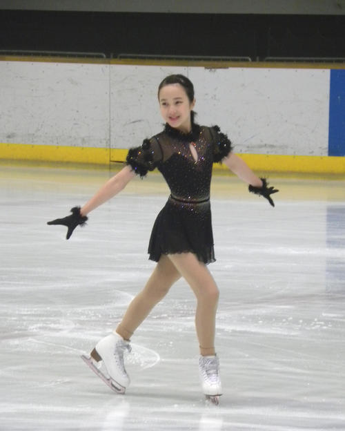 京都府総体ジュニア選手権幼年女子を制した本田紗来（撮影・松本航）