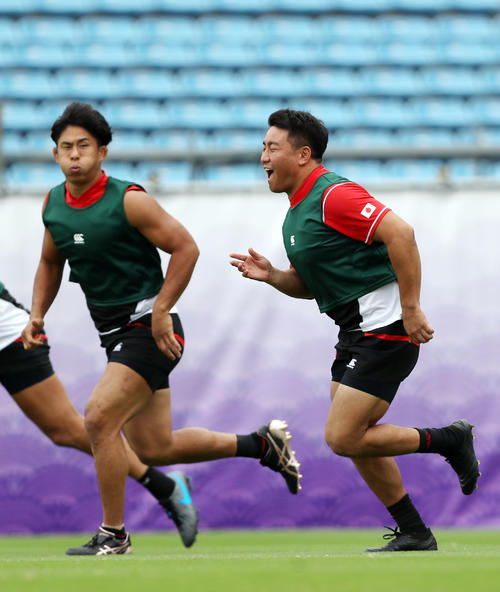 フッカー北出卓也（右）（2019年9月14日撮影）