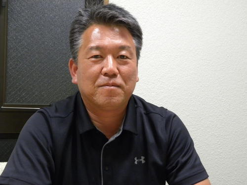日本代表フランカー姫野を愛知・春日丘時代に指導した宮地真氏（撮影・松本航）