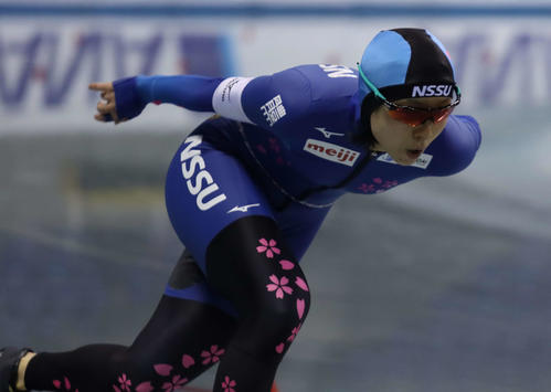 女子1000メートルで日本最高記録をマークした高木美（撮影・保坂果那）