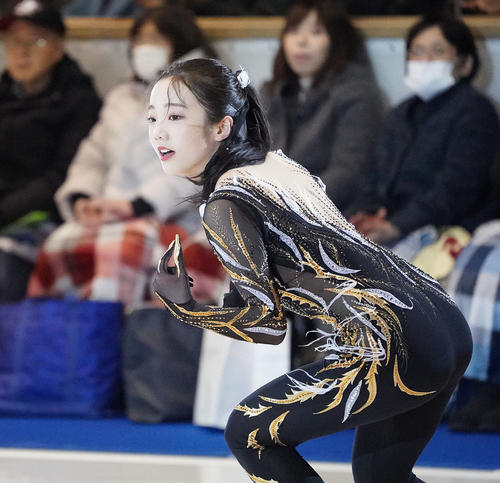 名古屋フィギュアスケートフェスティバル　華麗な演技で観客を魅了した本田真凜（撮影・森本幸一）