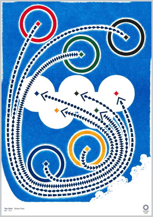 グラフィックデザイナー佐藤卓氏が手掛けたオリンピックをテーマにした作品「五輪の雲」＠Tokyo2020