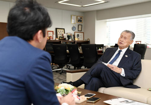 東京オリンピック・パラリンピック競技大会組織委員会の森喜朗会長（撮影・横山健太）