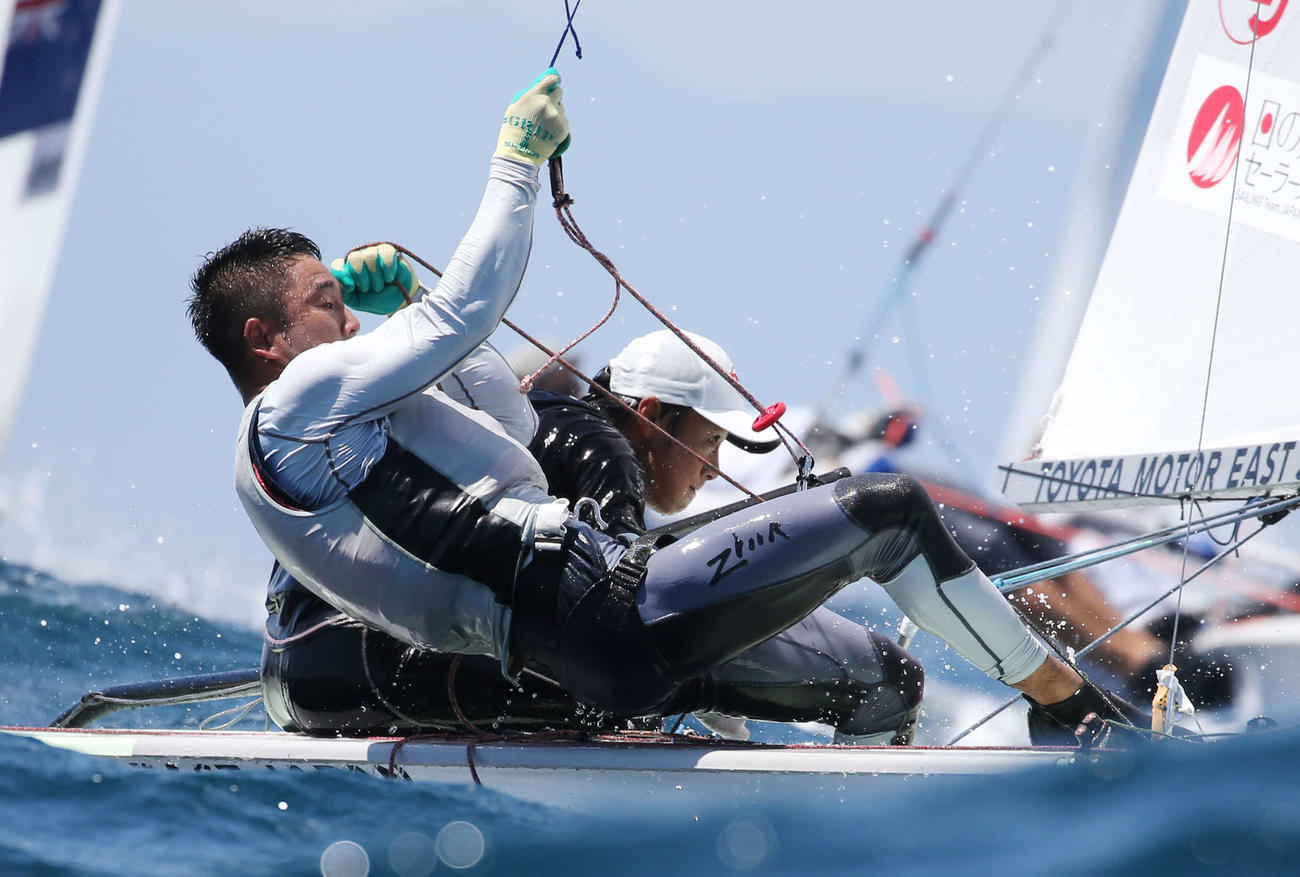 19年8月、セーリング世界選手権　男子470級でメダルを狙う外薗潤平