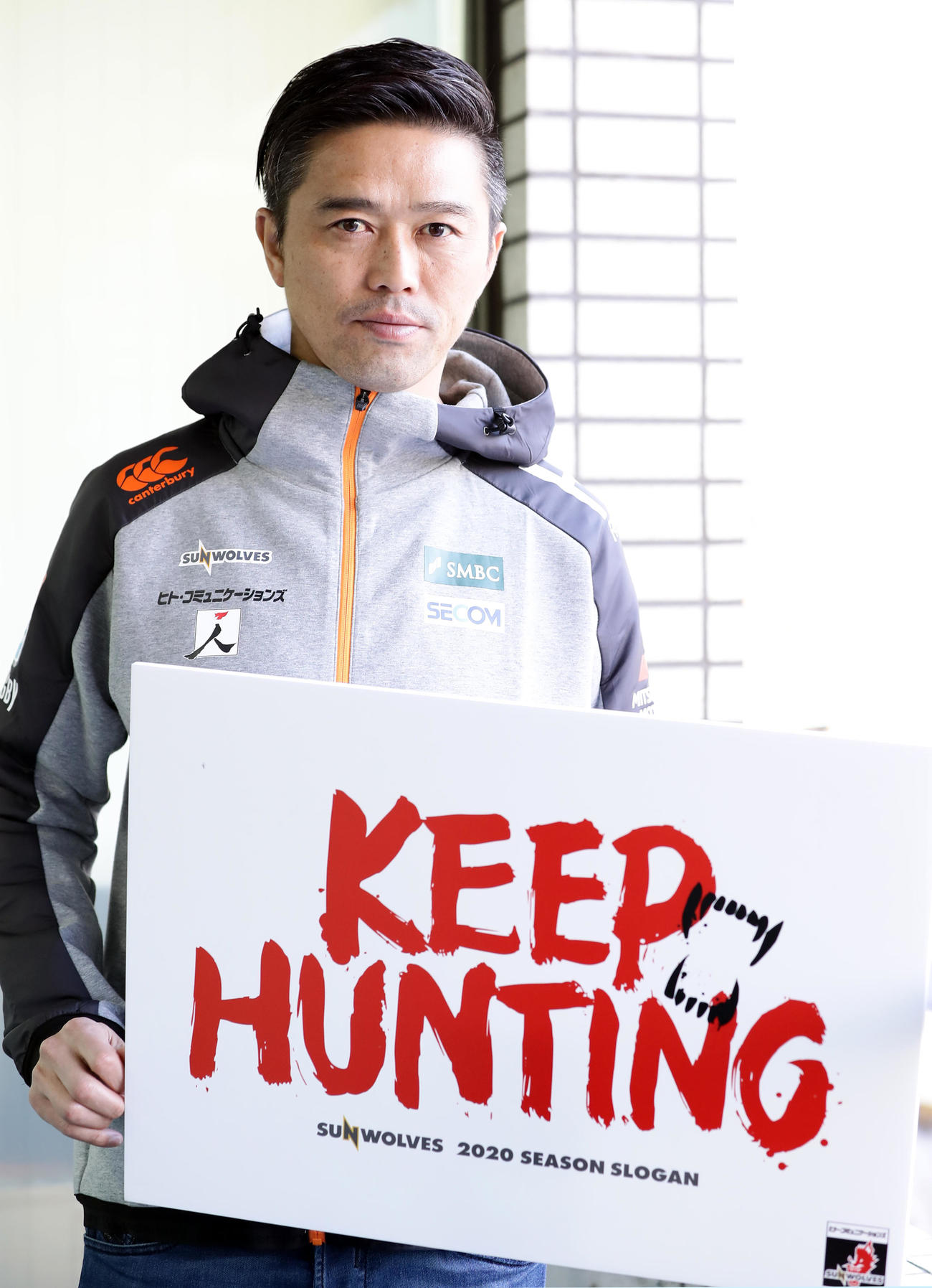 ラグビーの現在、未来について語るサンウルブズ・コーチングコーディネーターの沢木敬介氏（撮影・浅見桂子）